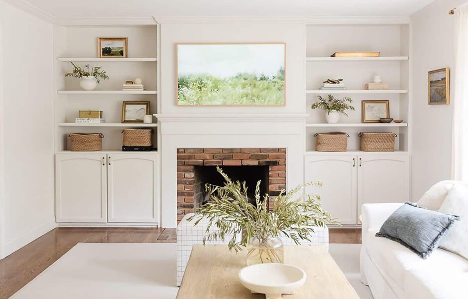 Styling shelves like a pro