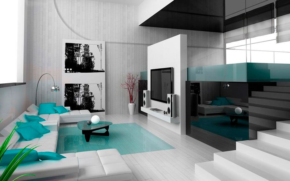High-tech style in interiors