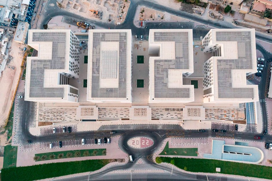 Iconic 2022-shaped building in Qatar to mark historic World Cup year