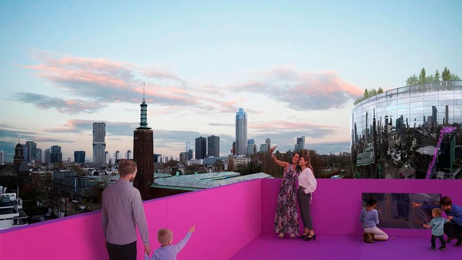 MVRDV Designs Vibrant Rooftop Installation at the Het Nieuwe Instituut in Rotterdam