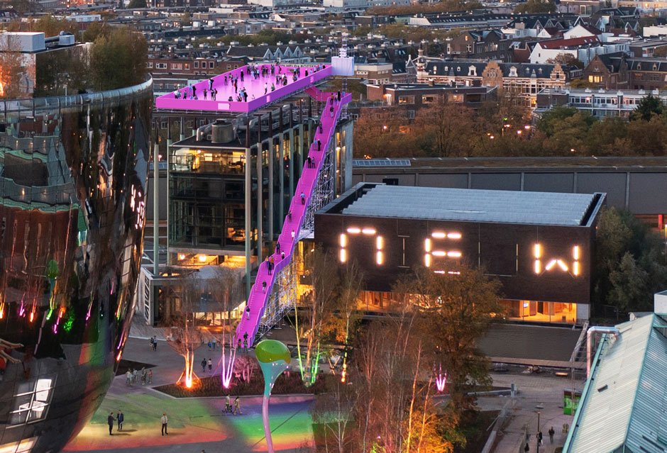 MVRDV Designs Vibrant Rooftop Installation at the Het Nieuwe Instituut in Rotterdam