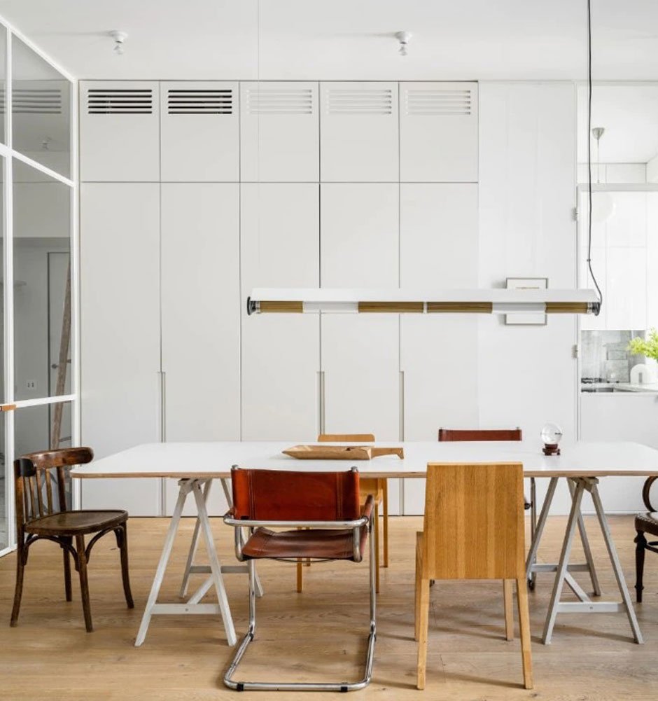In Moscow, a luminous apartment for a couple of architects