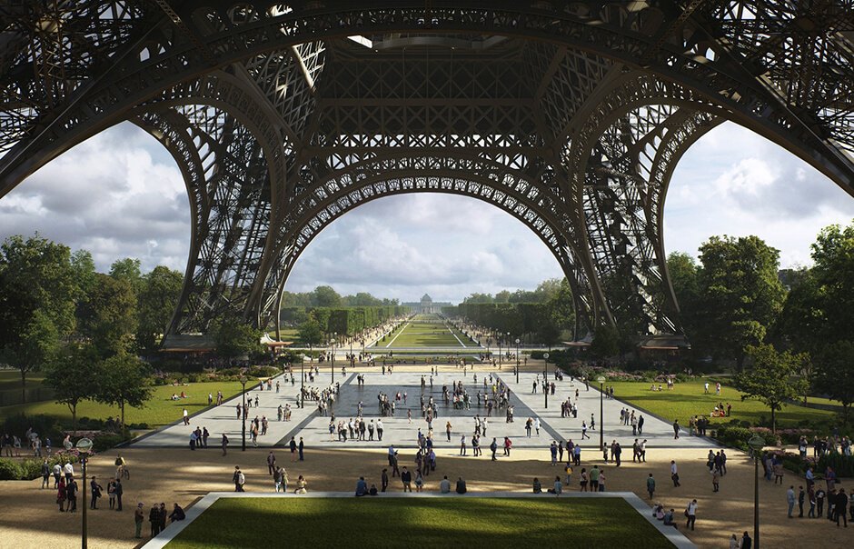 Council of Paris approves plans for the greening of the Eiffel Tower Site