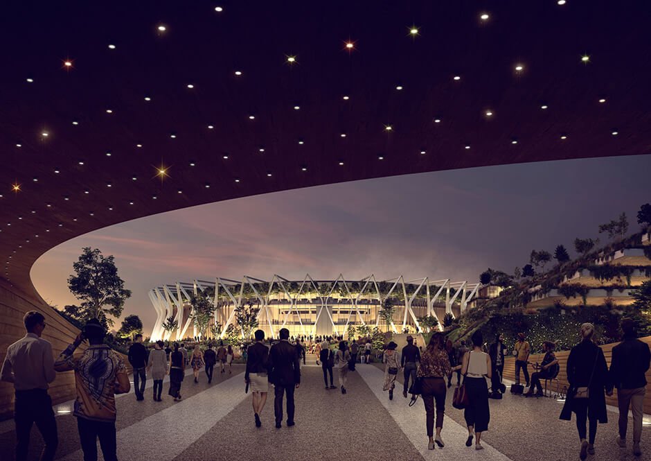 Populous designs solar-powered arena as "landmark for Munich"