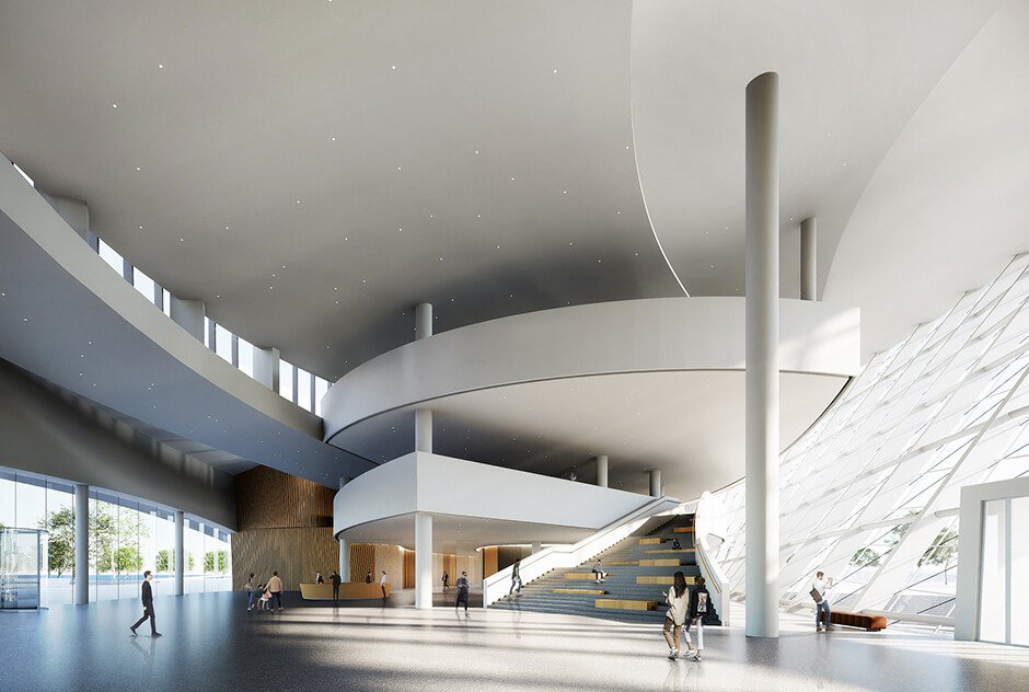 Muda Architects моделирует Музей китайской медицины Тяньфу, которий будет похож на символ Инь и ян