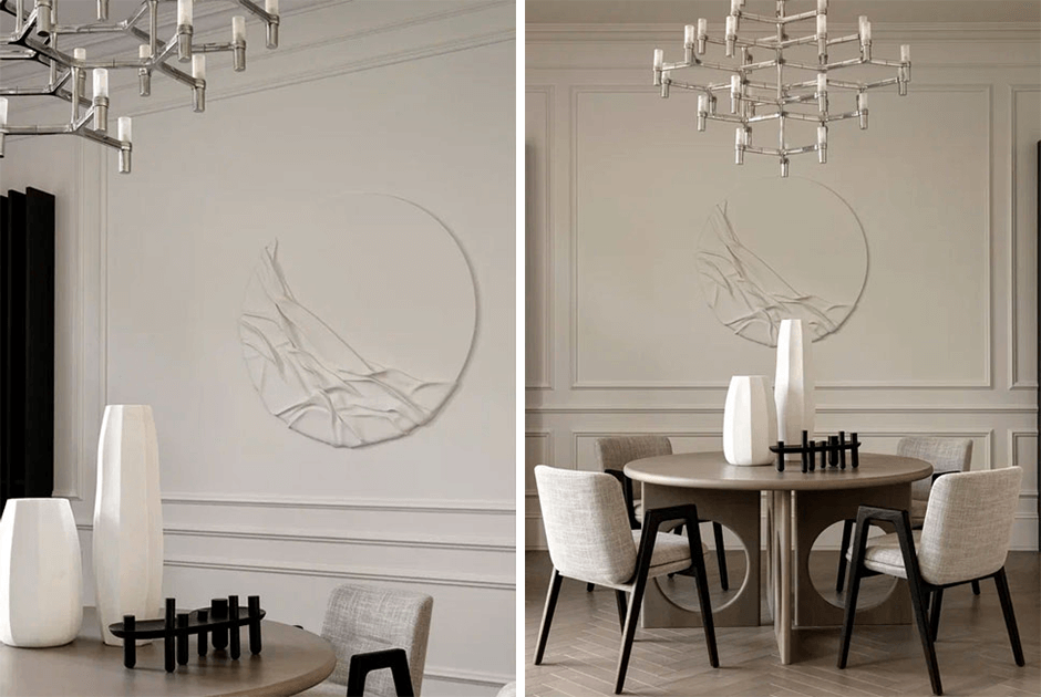 Как сделать панно над камином доминантой интерьера на примере проекта DECO LINE