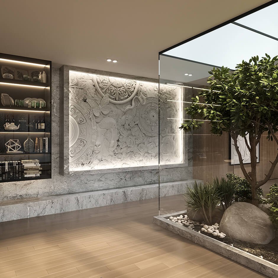 New in 2025: EDEN gypsum bas-relief by DECO LINE