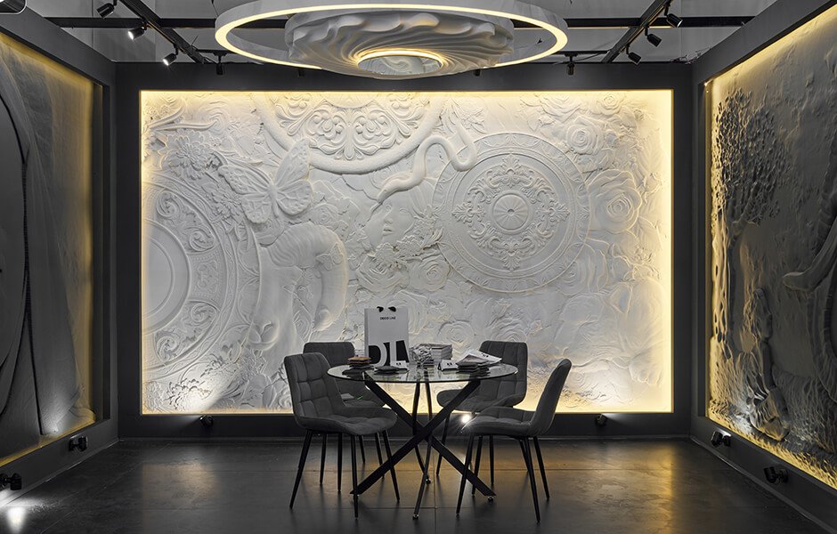 New in 2025: EDEN gypsum bas-relief by DECO LINE