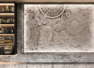 New in 2025: EDEN gypsum bas-relief by DECO LINE