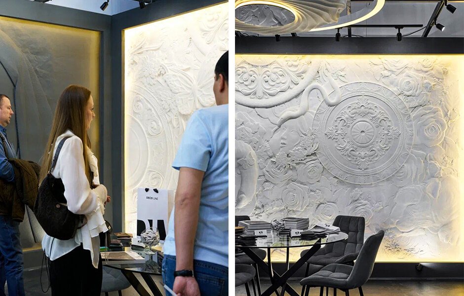 New in 2025: EDEN gypsum bas-relief by DECO LINE