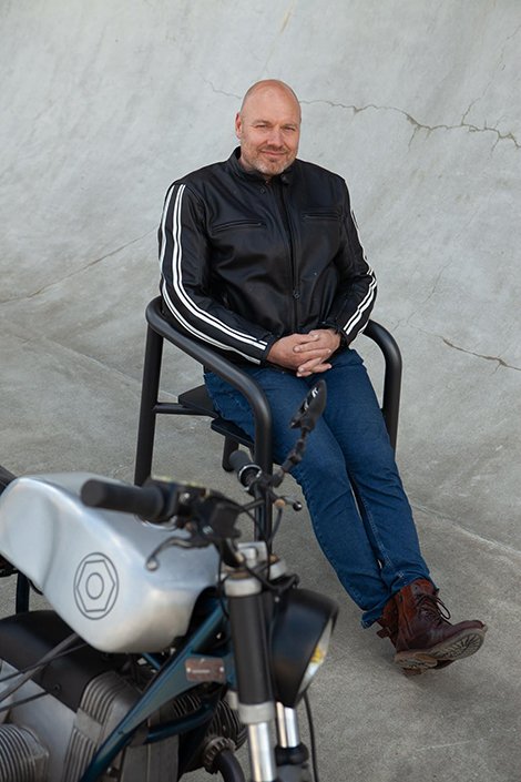 WROOM Furniture: Motorcycle Heritage Meets Outdoor Design
